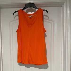 Orange Sleeveless Top